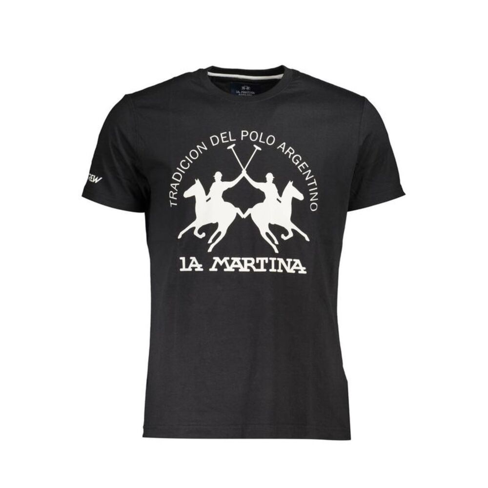 La Martina Black Cotton Men's Men's T-Shirt